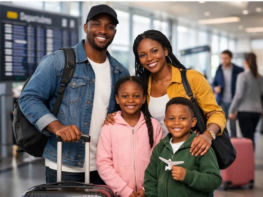Your family makes the move with you.